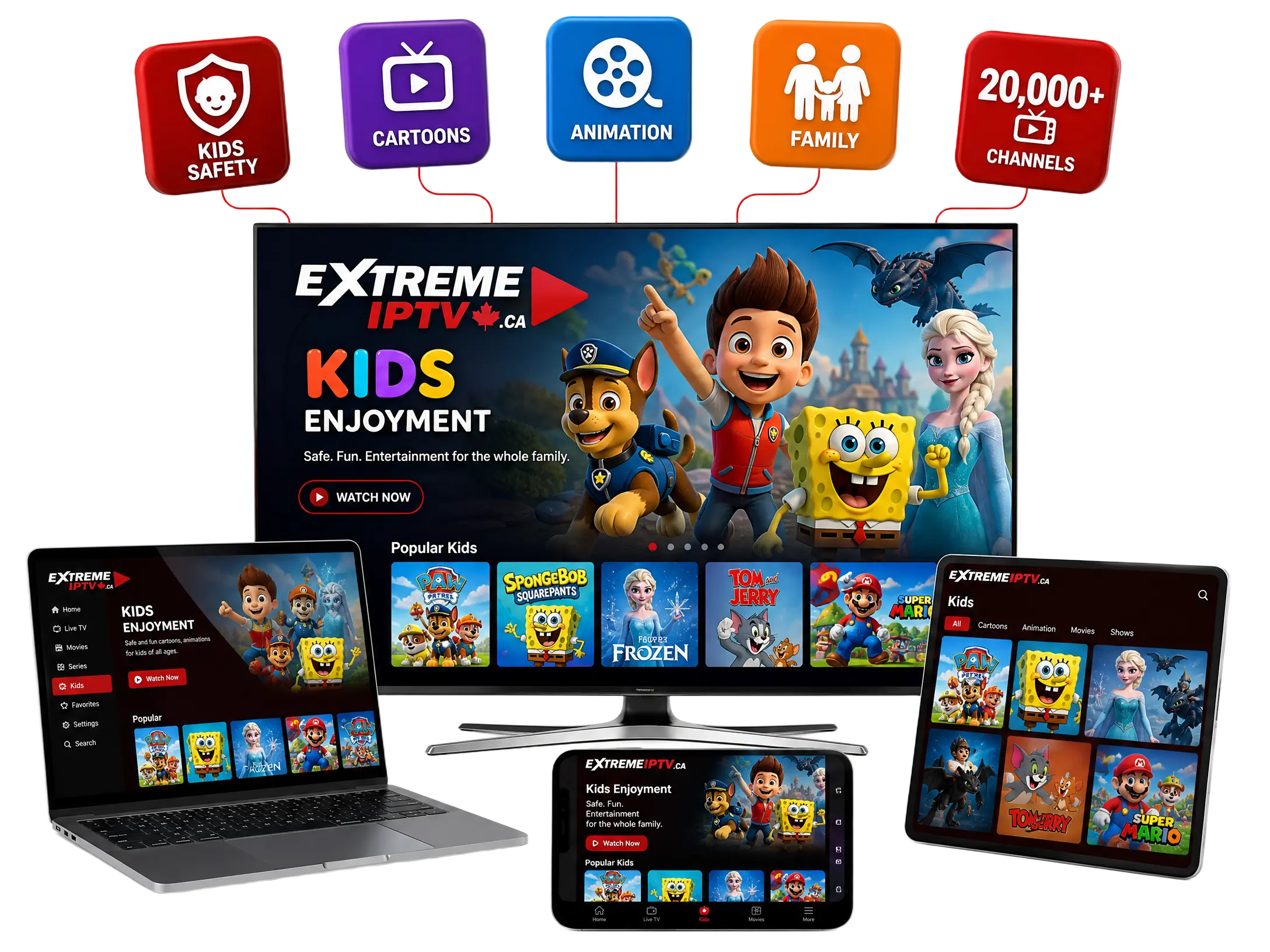 Extreme IPTV Canada Kids Family Package