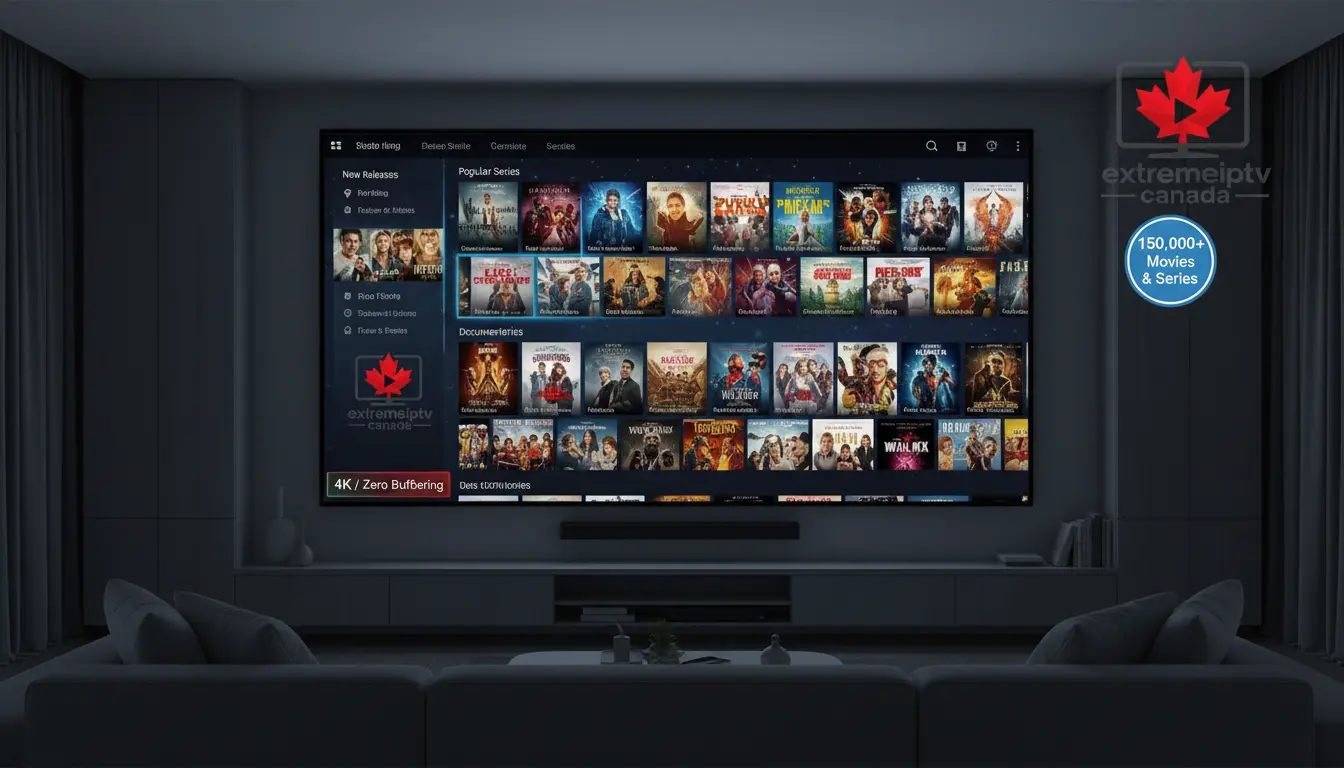 Extreme IPTV Canada Massive VOD Library