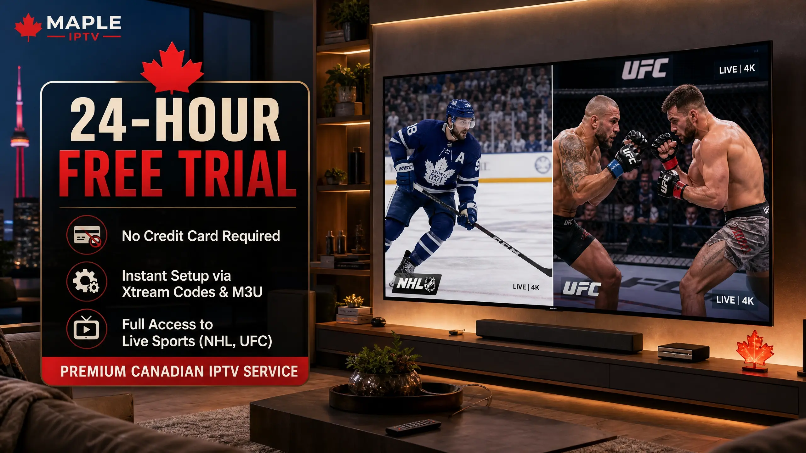 IPTV Free Trial Canada promotion